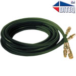 HD Hydraulic Hoses W/Flush-Face Fittings, 50' Pair, 1/2" ID